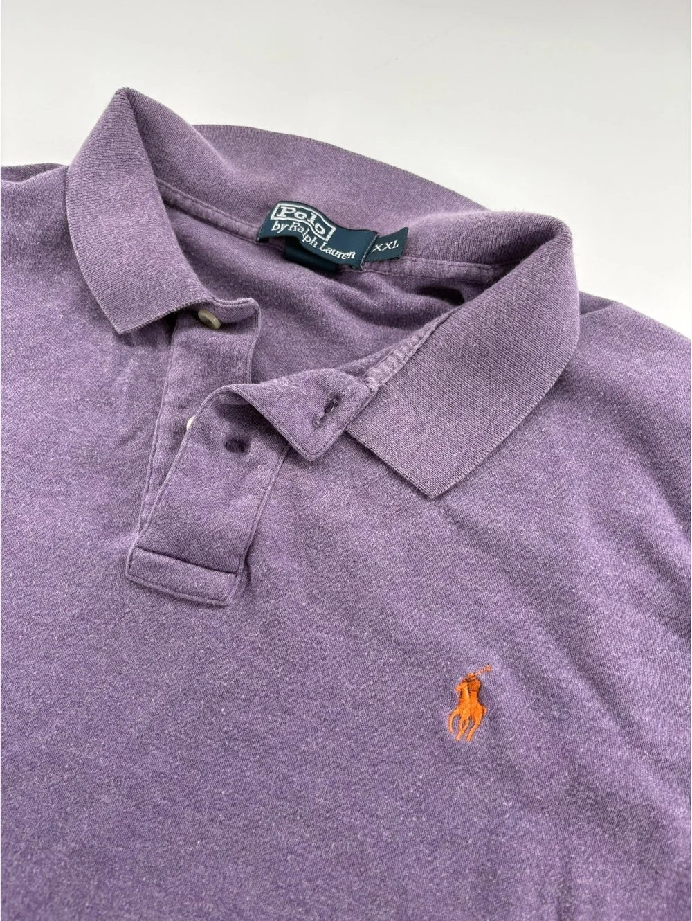 Polo Ralph Lauren Shirt Men's XXL Faded Purple Pony Logo Cotton